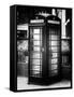 Old Black Telephone Booth on a Street in London - City of London - UK - England - United Kingdom-Philippe Hugonnard-Framed Stretched Canvas