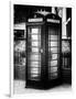 Old Black Telephone Booth on a Street in London - City of London - UK - England - United Kingdom-Philippe Hugonnard-Framed Photographic Print