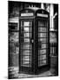 Old Black Telephone Booth on a Street in London - City of London - UK - England - United Kingdom-Philippe Hugonnard-Mounted Photographic Print