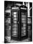 Old Black Telephone Booth on a Street in London - City of London - UK - England - United Kingdom-Philippe Hugonnard-Stretched Canvas