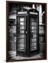 Old Black Telephone Booth on a Street in London - City of London - UK - England - United Kingdom-Philippe Hugonnard-Framed Photographic Print