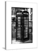 Old Black Telephone Booth on a Street in London - City of London - UK - England - United Kingdom-Philippe Hugonnard-Stretched Canvas