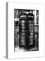 Old Black Telephone Booth on a Street in London - City of London - UK - England - United Kingdom-Philippe Hugonnard-Stretched Canvas