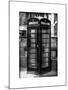 Old Black Telephone Booth on a Street in London - City of London - UK - England - United Kingdom-Philippe Hugonnard-Mounted Art Print