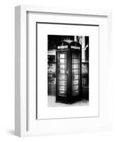 Old Black Telephone Booth on a Street in London - City of London - UK - England - United Kingdom-Philippe Hugonnard-Framed Art Print