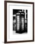 Old Black Telephone Booth on a Street in London - City of London - UK - England - United Kingdom-Philippe Hugonnard-Framed Art Print