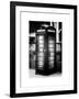 Old Black Telephone Booth on a Street in London - City of London - UK - England - United Kingdom-Philippe Hugonnard-Framed Art Print