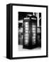 Old Black Telephone Booth on a Street in London - City of London - UK - England - United Kingdom-Philippe Hugonnard-Framed Stretched Canvas