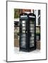 Old Black Telephone Booth on a Street in London - City of London - UK - England - United Kingdom-Philippe Hugonnard-Mounted Art Print