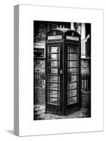Old Black Telephone Booth on a Street in London - City of London - UK - England - United Kingdom-Philippe Hugonnard-Stretched Canvas