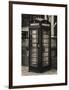 Old Black Telephone Booth on a Street in London - City of London - UK - England - United Kingdom-Philippe Hugonnard-Framed Art Print