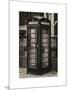 Old Black Telephone Booth on a Street in London - City of London - UK - England - United Kingdom-Philippe Hugonnard-Mounted Art Print