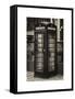 Old Black Telephone Booth on a Street in London - City of London - UK - England - United Kingdom-Philippe Hugonnard-Framed Stretched Canvas