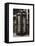 Old Black Telephone Booth on a Street in London - City of London - UK - England - United Kingdom-Philippe Hugonnard-Framed Stretched Canvas