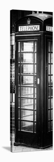 Old Black Telephone Booth on a Street in London - City of London - UK - Photography Door Poster-Philippe Hugonnard-Stretched Canvas