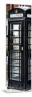 Old Black Telephone Booth on a Street in London - City of London - UK - Photography Door Poster-Philippe Hugonnard-Mounted Photographic Print