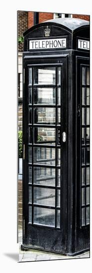 Old Black Telephone Booth on a Street in London - City of London - UK - Photography Door Poster-Philippe Hugonnard-Mounted Photographic Print
