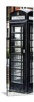 Old Black Telephone Booth on a Street in London - City of London - UK - Photography Door Poster-Philippe Hugonnard-Stretched Canvas