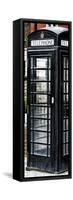 Old Black Telephone Booth on a Street in London - City of London - UK - Photography Door Poster-Philippe Hugonnard-Framed Stretched Canvas