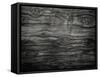 Old Black Wood Texture (For Background)-caesart-Framed Stretched Canvas