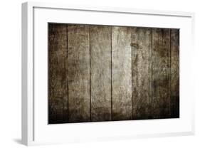 Old Black Wood Texture (For Background)-caesart-Framed Photographic Print