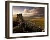 Old Blackhouse Ruin Near Timsgarry, West Coast, Sunset. Isle of Lewis, Outer Hebrides, Scotland, UK-Patrick Dieudonne-Framed Photographic Print