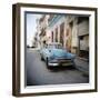 Old Blue American Car, Cienfugeos, Cuba, West Indies, Central America-Lee Frost-Framed Photographic Print