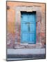 Old Blue Door, San Miguel, Guanajuato State, Mexico-Julie Eggers-Mounted Photographic Print