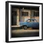 Old Blue Soviet Car, Havana, Cuba, West Indies, Central America-Lee Frost-Framed Photographic Print