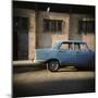 Old Blue Soviet Car, Havana, Cuba, West Indies, Central America-Lee Frost-Mounted Photographic Print