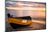 Old Boat at Sunset Beach-null-Mounted Art Print
