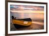 Old Boat at Sunset Beach-null-Framed Art Print