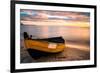 Old Boat at Sunset Beach-null-Framed Art Print