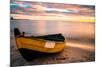 Old Boat at Sunset Beach-null-Mounted Art Print