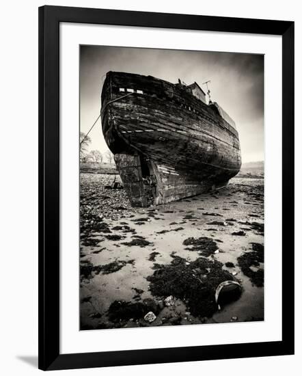 Old Boat on Sand-Craig Roberts-Framed Photographic Print