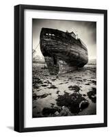 Old Boat on Sand-Craig Roberts-Framed Photographic Print