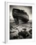 Old Boat on Sand-Craig Roberts-Framed Photographic Print