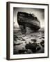 Old Boat on Sand-Craig Roberts-Framed Photographic Print