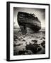 Old Boat on Sand-Craig Roberts-Framed Photographic Print