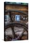 Old Boat Steering Wheel-Nathan Wright-Stretched Canvas