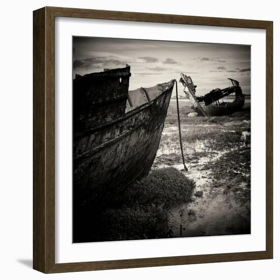 Old Boats on Sand-Craig Roberts-Framed Photographic Print