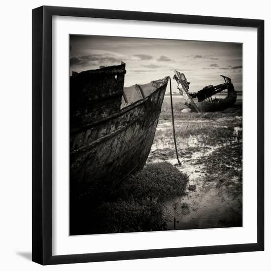 Old Boats on Sand-Craig Roberts-Framed Photographic Print