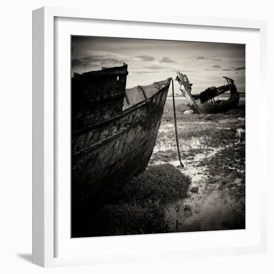 Old Boats on Sand-Craig Roberts-Framed Photographic Print