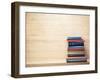 Old Books on a Wooden Shelf.-donatas1205-Framed Photographic Print