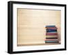 Old Books on a Wooden Shelf.-donatas1205-Framed Photographic Print