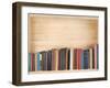 Old Books on a Wooden Shelf.-donatas1205-Framed Photographic Print