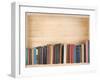 Old Books on a Wooden Shelf.-donatas1205-Framed Photographic Print