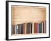 Old Books on a Wooden Shelf.-donatas1205-Framed Photographic Print