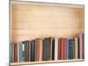 Old Books on a Wooden Shelf.-donatas1205-Mounted Photographic Print