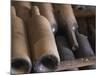 Old Bottles Aging in the Cellar, Chateau Vannieres, La Cadiere d'Azur-Per Karlsson-Mounted Photographic Print